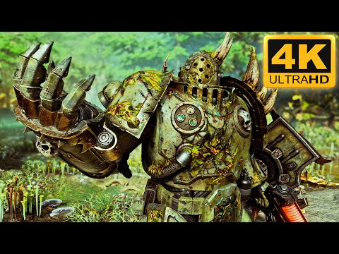 DEATH GUARD CHAMPION! Plague Marine vs Tyranid Swarm - Warhammer 40k: Space Marine 2 (4K, Mod)