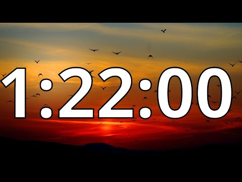1 Hour 22 Minutes Countdown Timer With Alarm Sound At the End (Simple Beep)
