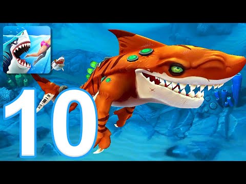 Hungry Shark World - Gameplay Walkthrough Part 10 - Atomic Shark (iOS, Android)