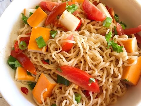 How to make Thai Noodles Salad with Crab Sticks