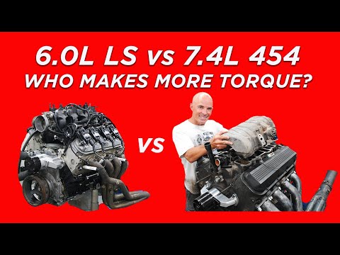 LOW BUCK, JUNKYARD V8 TORQUE TEST-6.0L LS VS 7.4L 454 BBC-WHO MAKES MORE TORQUE? BETTER VS BIGGER!