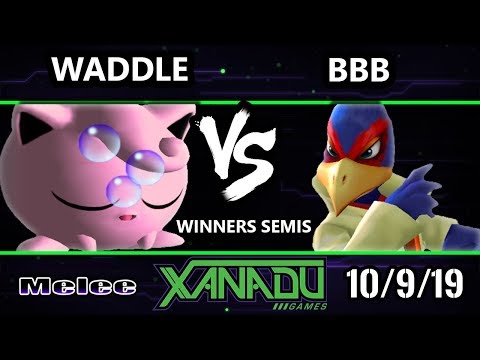 S@X 323 SSBM - BBB (Falco) Vs. waddle (Jigglypuff) Smash Melee Winners Semis
