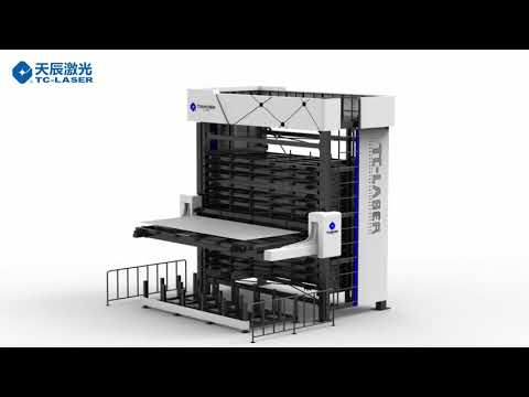Optimize Your Workflow with Tianchen Laser's Automated Sheet Storage System