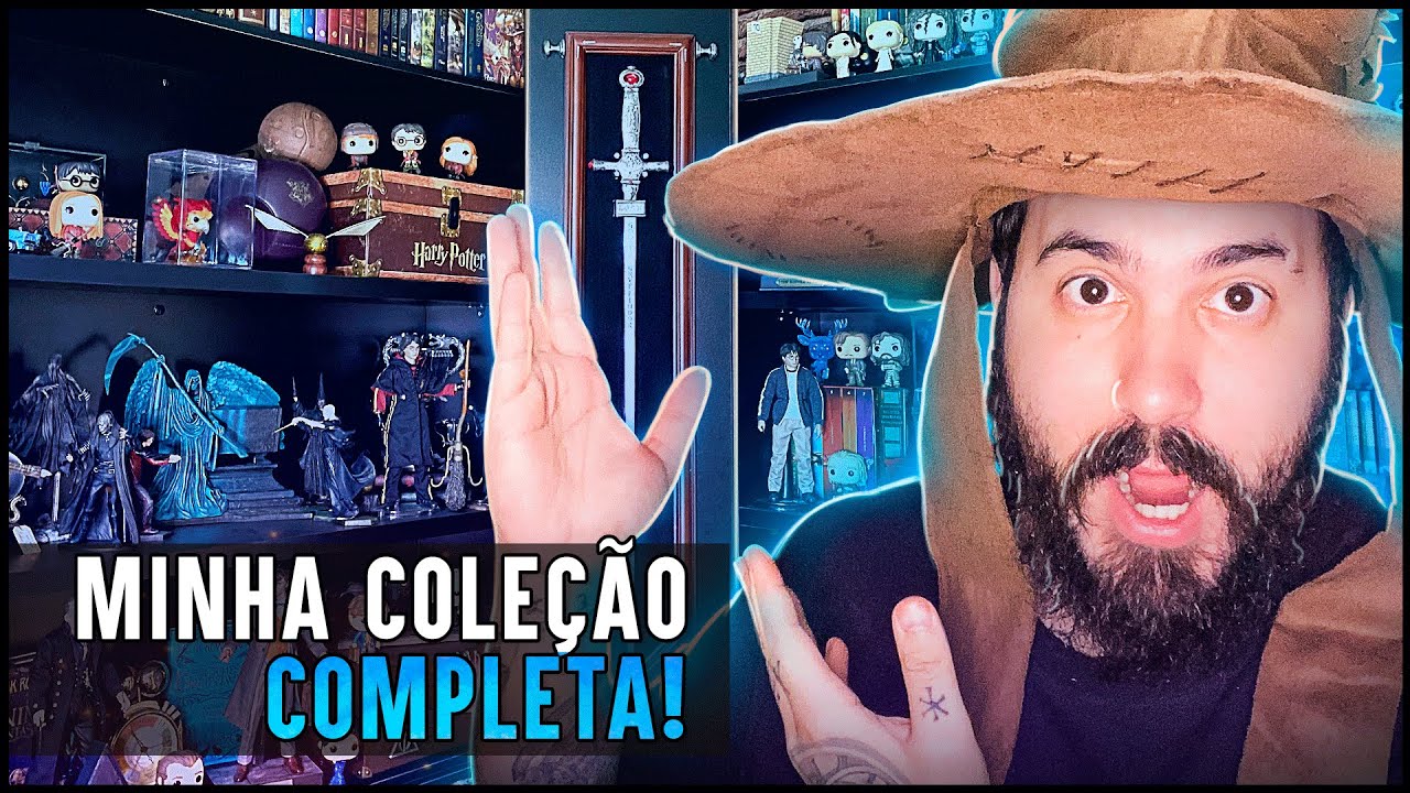 MINHA COLEÇÃO COMPLETA DE HARRY POTTER - Praticamente TUDO que eu tenho.