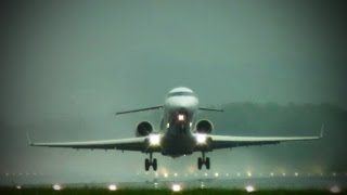 preview picture of video 'Lufthansa CityLine Canadair Regional Jet CRJ-701ER --- Abflug in Linz (Full HD)'