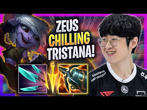 ZEUS CHILLING WITH TRISTANA! - T1 Zeus Plays Tristana TOP vs Renekton! | Season 2023