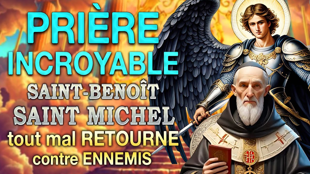 Prière INCROYABLE pour que tout mal se RETOURNE CONTRE vos ENNEMIS 🙌 SAINT-BENOÎT et SAINT MICHEL