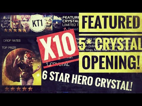 Massive Crystal Opening! 10 Featured 5 Star Crystals + 6 Star Crystal And More!