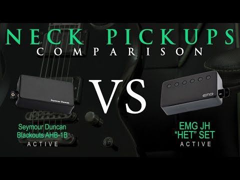 BLACKOUTS vs EMG JH "HET" SET - Active NECK Pickup Guitar Tone Comparison / Review / Demo