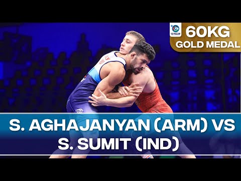 Suren AGHAJANYAN (ARM) vs. Sumit SUMIT (IND) | U20 World Championships 2023 | Gold Medal | GR 60Kg