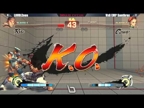 SSF4 AE2012 Grand Finals LOUD Zeus vs VXG EMP Santhrax - Next Level Battle Circuit #2 Tournament