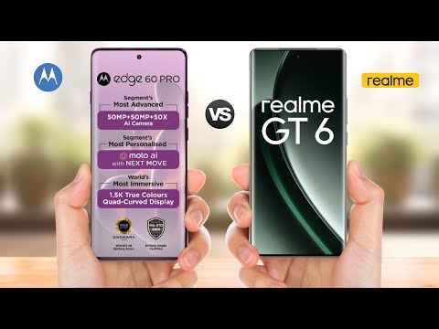 MOTO EDGE 60 PRO 5G vs REALME GT 6 5G || Full Comparison