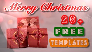 Christmas Package of 20+ Free Essential Fusion Templates for DaVinci Resolve 18