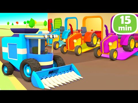 Die Helfer Autos, die Schlauen Autos und HopHop die Eule. 🌽 🥔🥕 Erntezeit | Kompilation