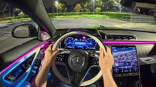 [WR Magazine] 2024 Mercedes-Maybach S 680 - POV Night Drive (Binaural Audio)