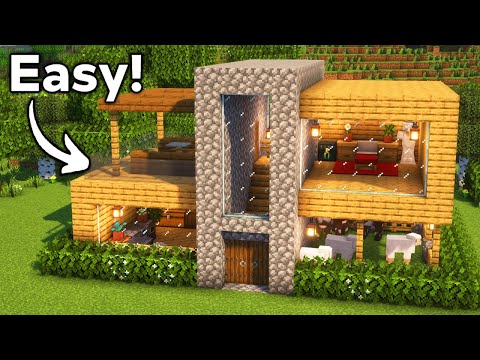 Minecraft: How to Build a Starter Modern House | Tutorial🏠