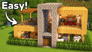 Download lagu Minecraft: How to Build a Starter Modern House | Tutorial🏠 mp3
