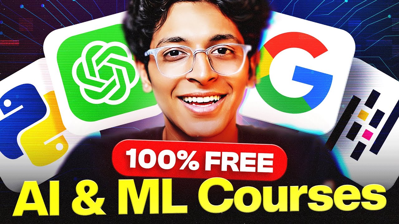 10 FREE AI Courses to Become AI Engineer in 2024 | Machine Learning Courses