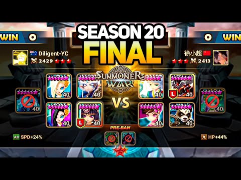 SEASON 20 FINAL. DILIGENT vs XXC. Summoners War Legend Tournament (BO5)