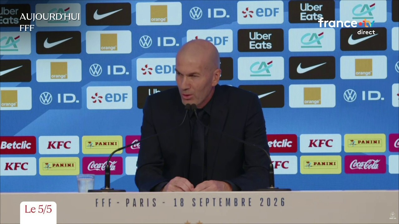 Zidane dévoile sa première liste pour l’équipe de France - Le 5/5 d’Amandine Bégot