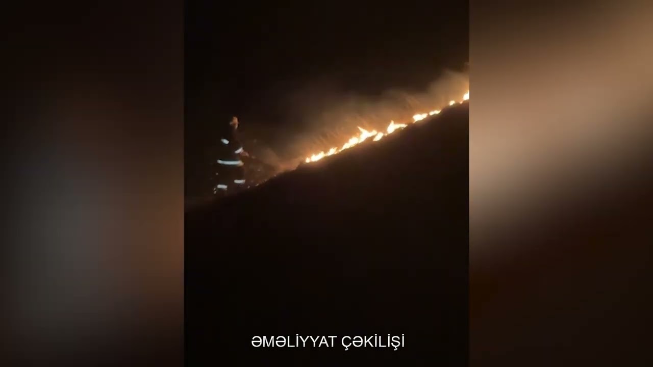 Gədəbəydə dağlıq ərazidə yanğın baş verib VİDEO
