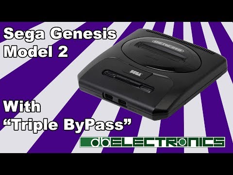Sega Genesis Model 2 Triple Bypass Mod #dbElectronics #HDRetrovision