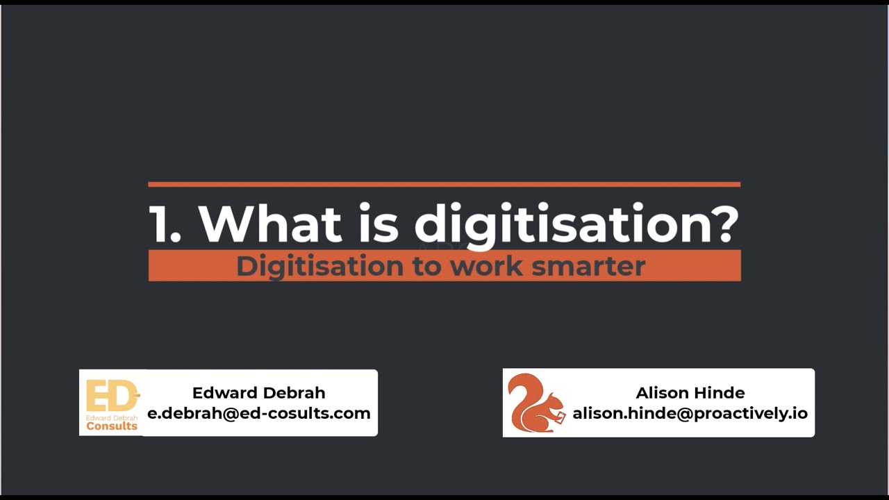 1 what is digitisation