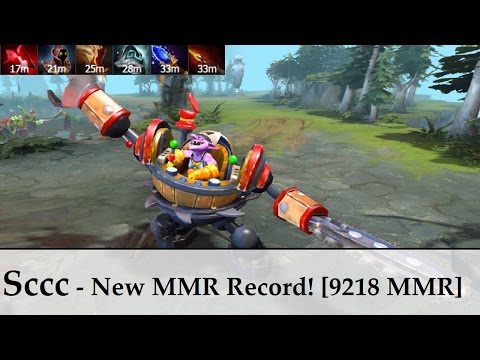 New Record Dota 2 - 9218 MMR | pro game - Sccc [Timbersaw]