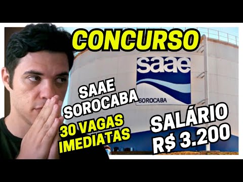 CONCURSO SAAE SOROCABA VAGAS ABERTAS