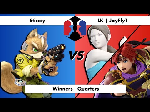 Sticccy (Fox) vs. LK | JayFlyT (Roy, Wii Fit Trainer) - Winners Quarters - Super Smash Fridays #70