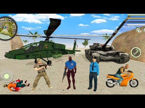 Panther Police Rope Hero Vice Town Crime Simulator #4 - Android Gameplay