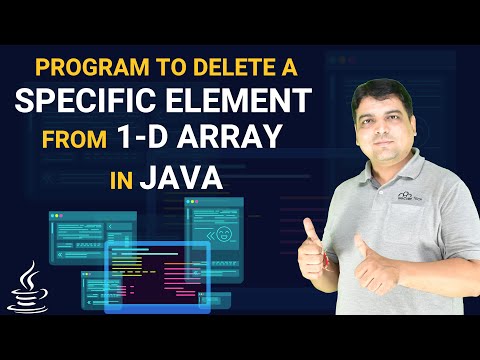 Java Program To Delete A Specific Element From 1 D Array