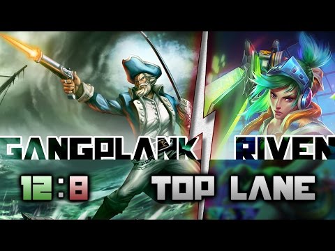 RF Legendary as Gangplank vs Riven in the top lane!