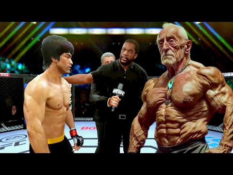 PS5 | Bruce Lee vs. Power Old Pro Athlete (EA Sports UFC 4)