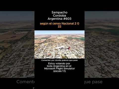 Sampacho, Cordoba desde el Microsoft Flight Simulator #sampacho #cordoba #msfs #joaha45 #argentina