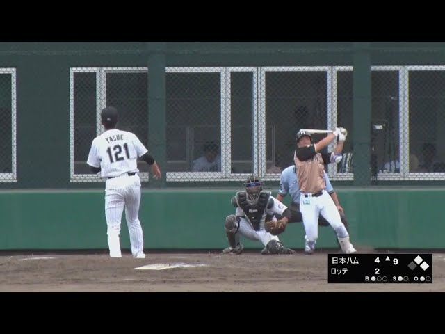 【ファーム】打った瞬間!! ファイターズ・松本の3ランHRで追加点!! 2018/7/4 M-F(ファーム)