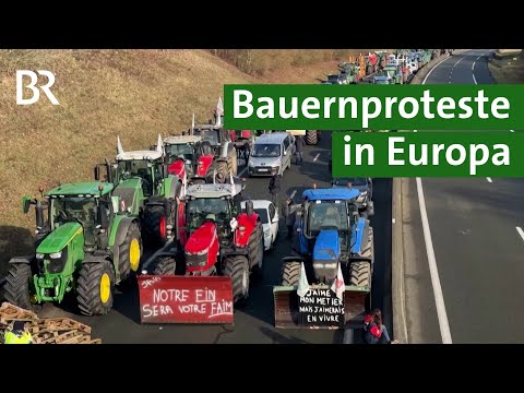 Bauern protestieren: Europaweite Demonstrationen gegen europäische Agrarpolitik | Unser Land | BR