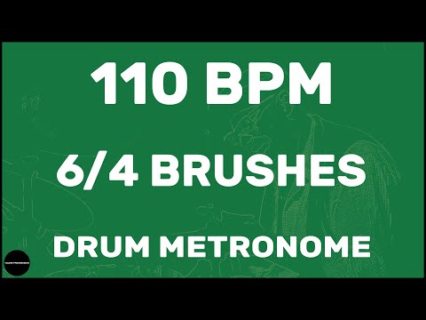 6/4 Brushes | Drum Metronome Loop | 110 BPM