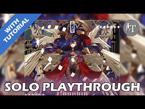 Tutorial & Solo Playthrough of Genshin Tarot - Solo Board Game