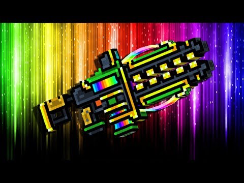 Rainbow Dispenser Best Primary Weapon (x3 Fury) - Pixel Gun 3D