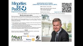 Erik Solheim “Negotiating with Power: Conditions for Dialogue and Its Limits”, moderators: Natalia Sineaeva, Rukmini Iyer, Rafal Pankowski, 7.04.2026.