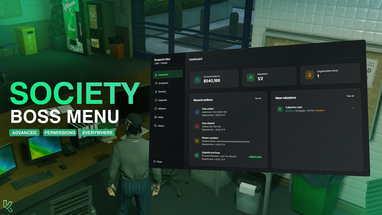 ⭐ Advanced system of society Boss & Gang Menu thumbnail 2