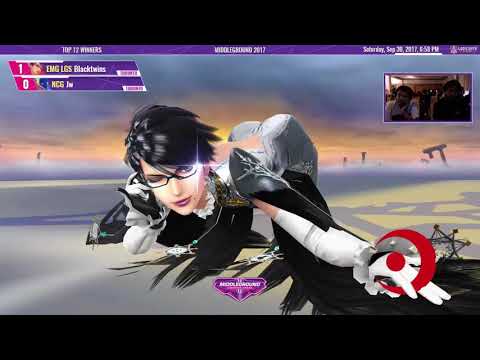 Middleground 2017 - Blacktwins (Bayonetta) vs Jw (Greninja) - Smash 4 Top 12 Winners