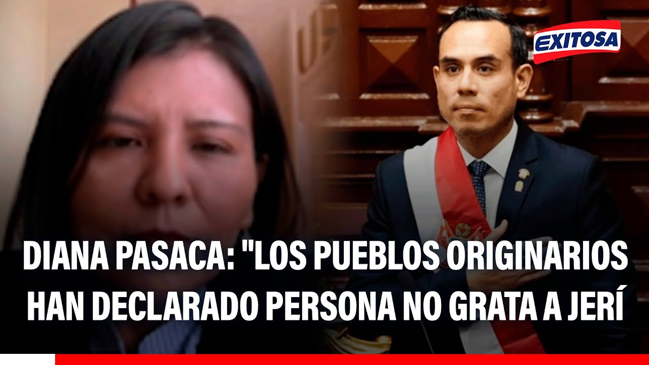 🔴🔵 Diana Pasaca: "Los pueblos originarios han declarado persona no grata al presidente"