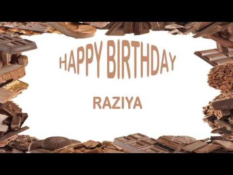 Raziya   Birthday Postcards & Postales