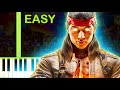 MORTAL KOMBAT 1 THEME EASY Piano Tutorial