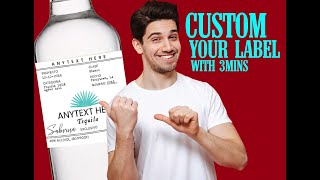 Casamigos Tequila Label for Customization. Printable and Editable Casamigos Blanco Label