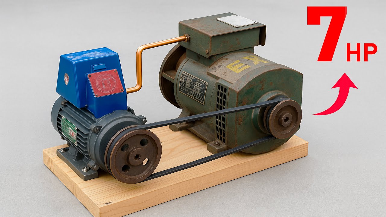 220V FOREVER That Billions of People Don't Know! Free Source from Dynamo And Water Pump