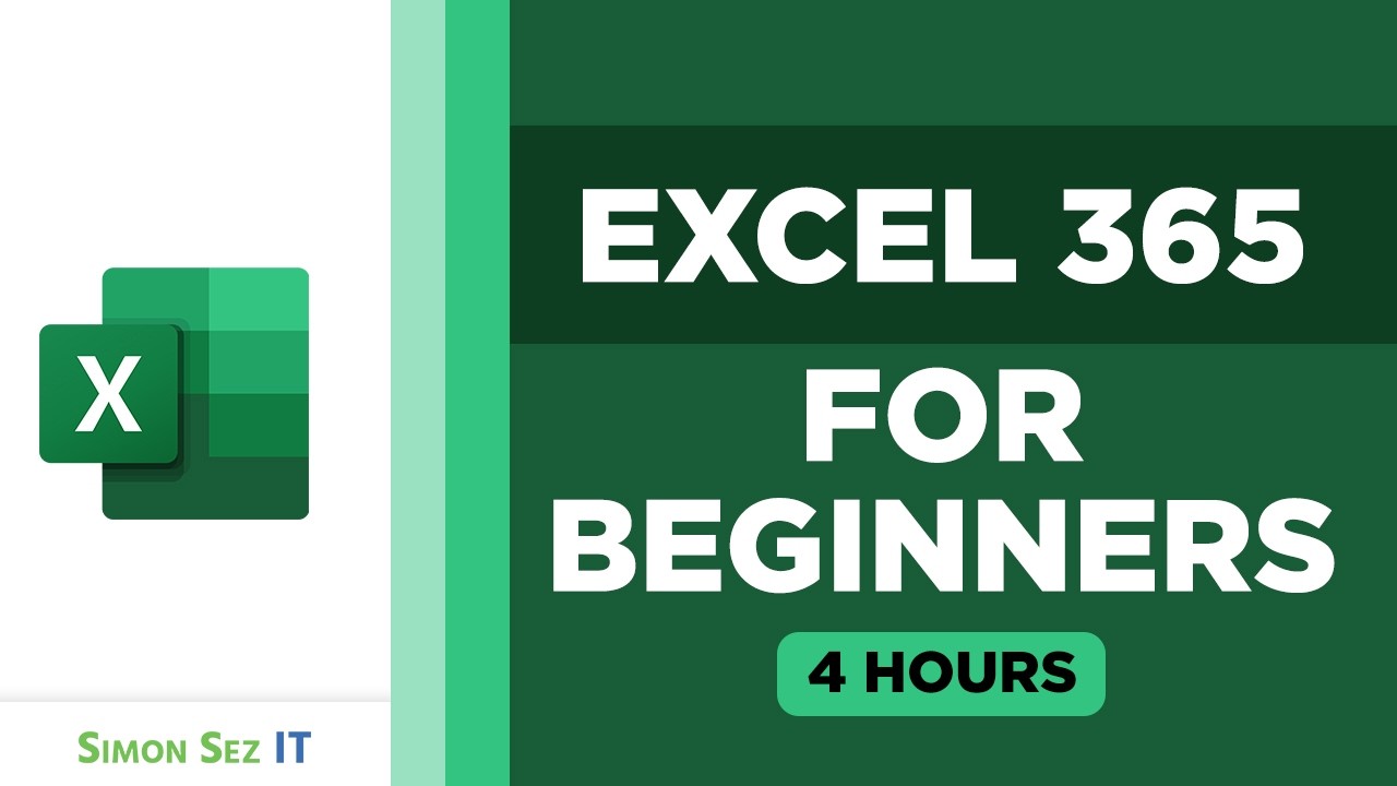Microsoft Excel 365 Tutorial: 4-Hour Beginner Excel Training Course