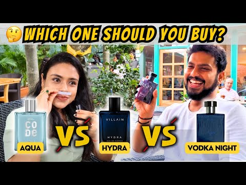 Wild Stone Code Aqua vs Villain Hydra vs Paris Elysees Vodka Night: Blind Perfume Test